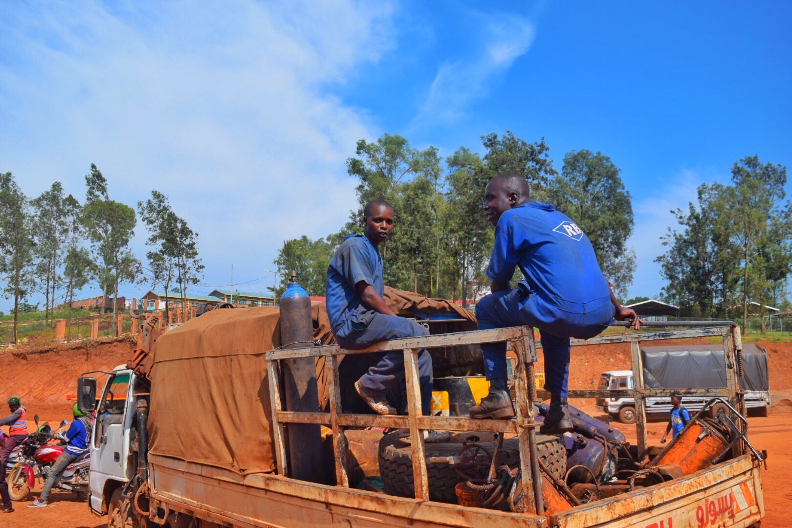 Representative road construction workers